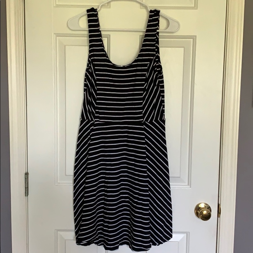 Striped Black Dress from Mossimo!